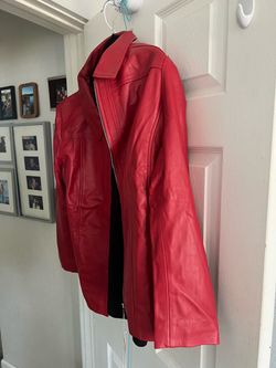 Stunning brick Red Real Lamb Leather XL NEW