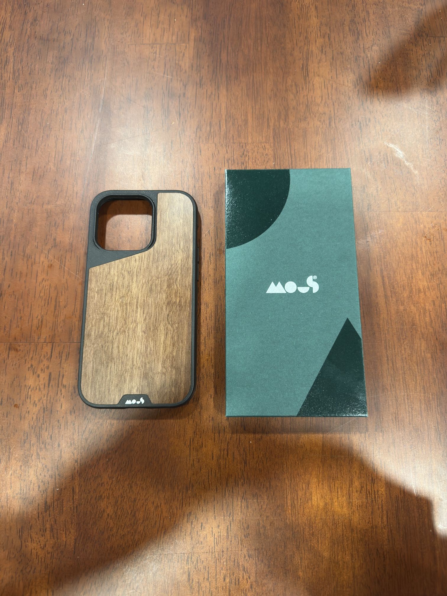 Mous Walnut iPhone 14 Pro Phone Case - Brand New