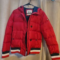 Tommy Hilfiger Red Puffer Jacket 