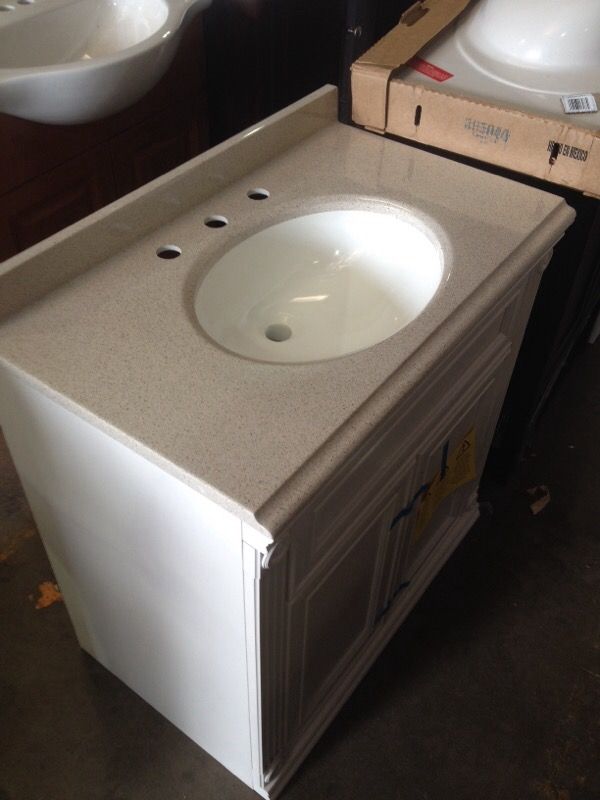 Home decorators collection vanity combo luxury white cabinet with