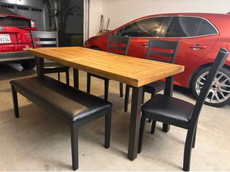 BEAUTIFUL 6pc dining table set farmhouse style