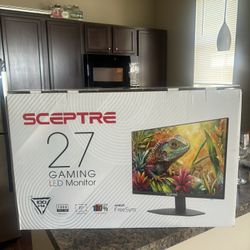 Sceptre Gaming LED Monitor 27 Inches 2 Computers 