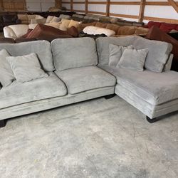 Grey L Shaped Sectional Couch “WE DELIVER”