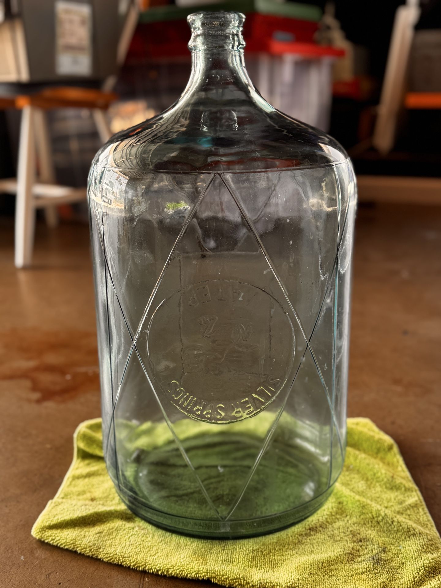Vintage Rare Silver Springs 5 gallon water bottle