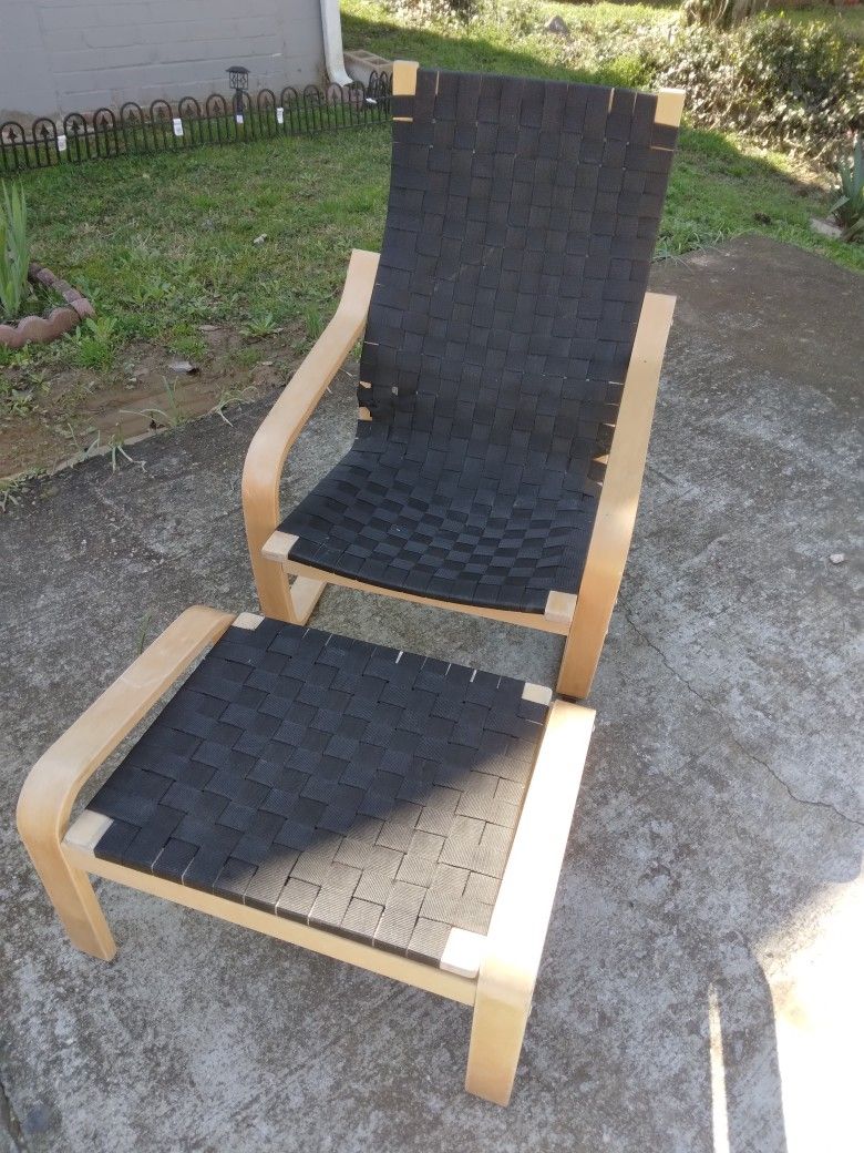 Ikea Poang Lounge Chair + Ottoman 40.00
