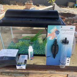 10 Gallon Fish Tank Plus Extras