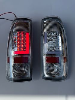 08-16 Ford F-250 To F-550 Super Duty LED Taillights; Chrome Housing