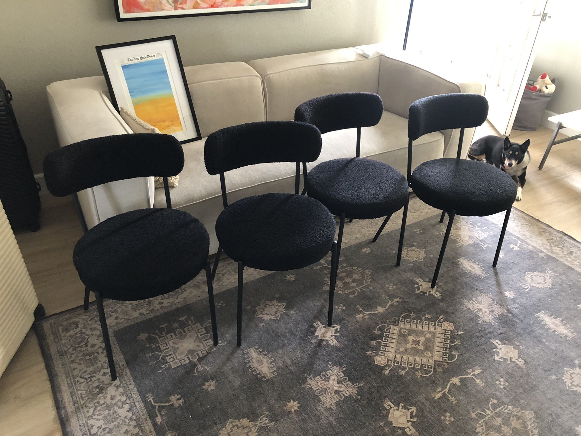 Sherpa Dining Chairs, Set Of 4