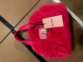 Juicy Couture Pink Faux Fur Mini Handbag