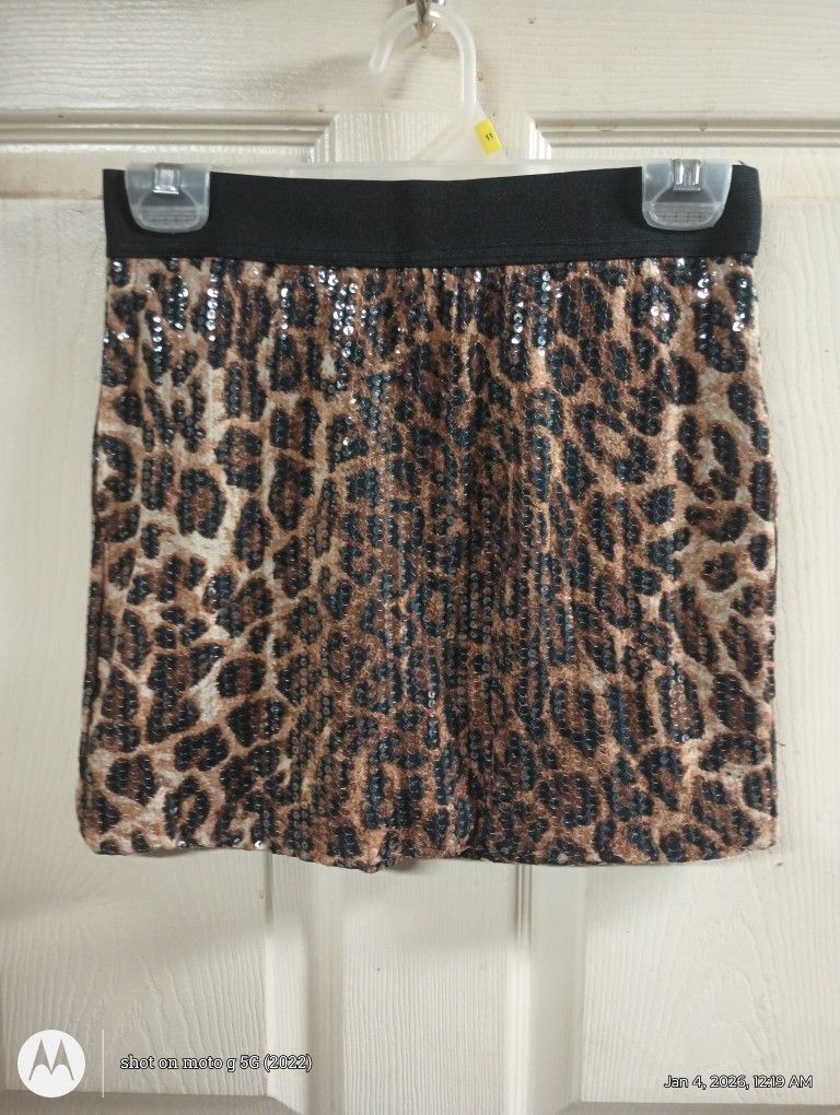 Leopard Print Skirt