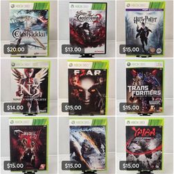Different Priced Xbox 360 and PlayStation 2 Games