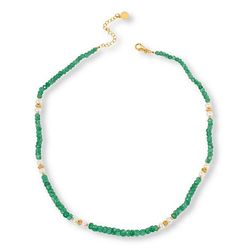 $75 Colleen Lopez Greenn Quartz & Pearl Necklace New 887059 $75 Colleen Lopez Greenn Quartz & Pearl Necklace