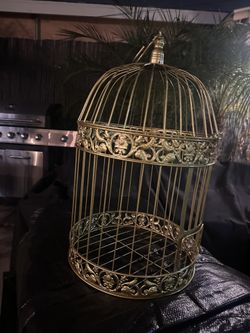 Golden cage For XV / Wedding Gift Cards