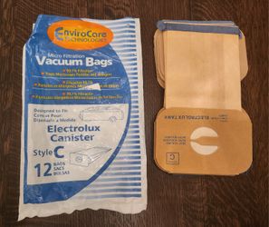 Electrolux Canister Vacuum Bags Style C - 10 Unused Bags $8