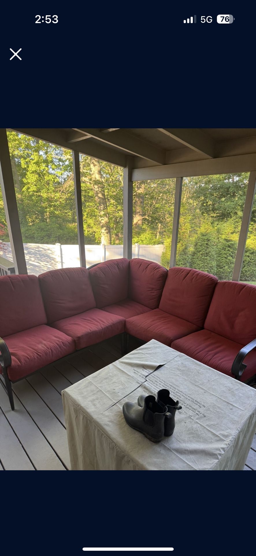 Out Door L Shape Couch