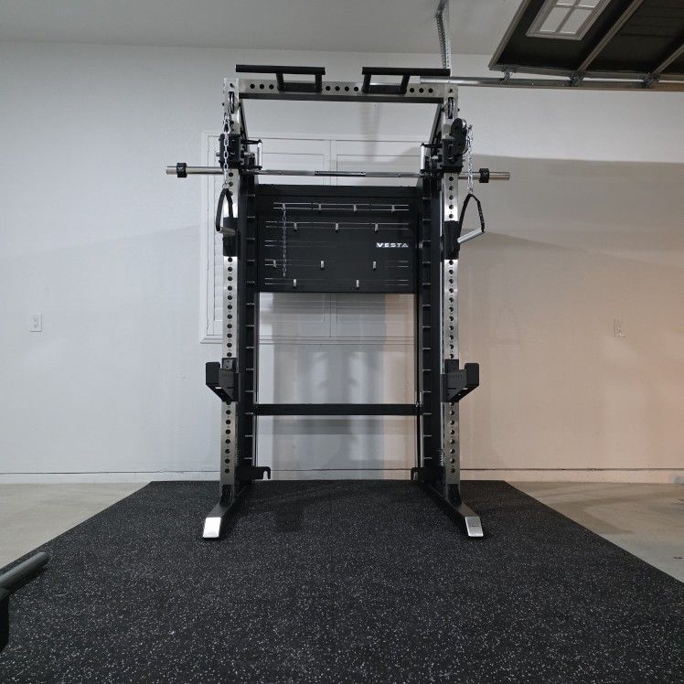 🔥NEW Vesta Pioneer 3in1 | Functional trainer | Squat Rack | Smith Machine | 200lbs weight stack | Gym Equipment | Commercial Grade | FREE DELIVERY 🚛