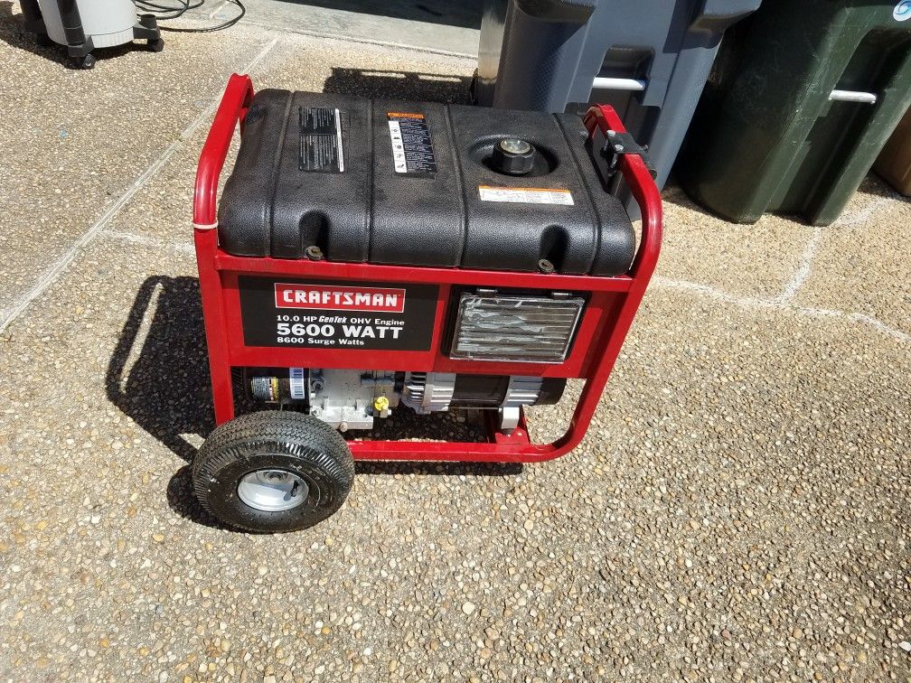 FOR SALE-CRAFTSMAN 5600 WATT GENERATOR 