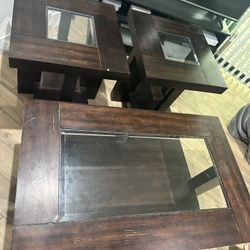 Coffee Table and Two End Tables