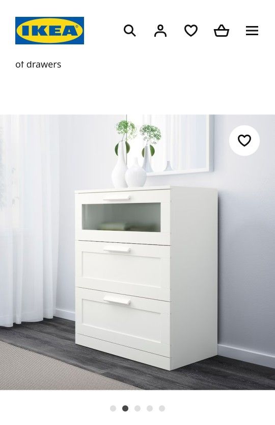 IKEA Brimnes 3drawer Dresser for Sale in Bowie, MD OfferUp
