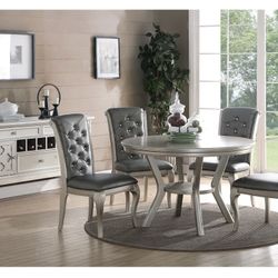 Silver Dining Table Set 