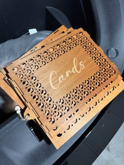 Wedding cards wooden box