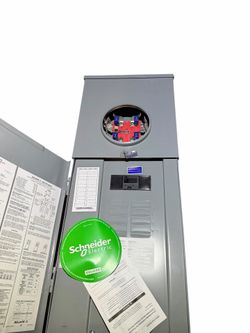 Square D Homeline 125 Amp 8-Space 16-Circuit Outdoor Ringless-Horn Overhead/Underground Main Breaker