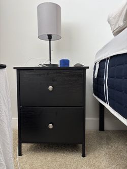 Set of black Nightstands