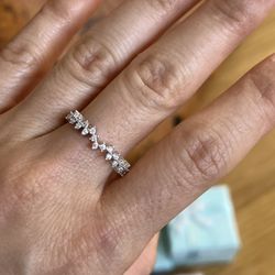 Morse Code Ring: LOVE 14 White Gold Rings  Size 7 And 9 