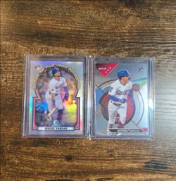 MINT 2023 BOWMAN CHROME FINEST LOS ANGELES DODGERS MIGUEL VARGAS LOT