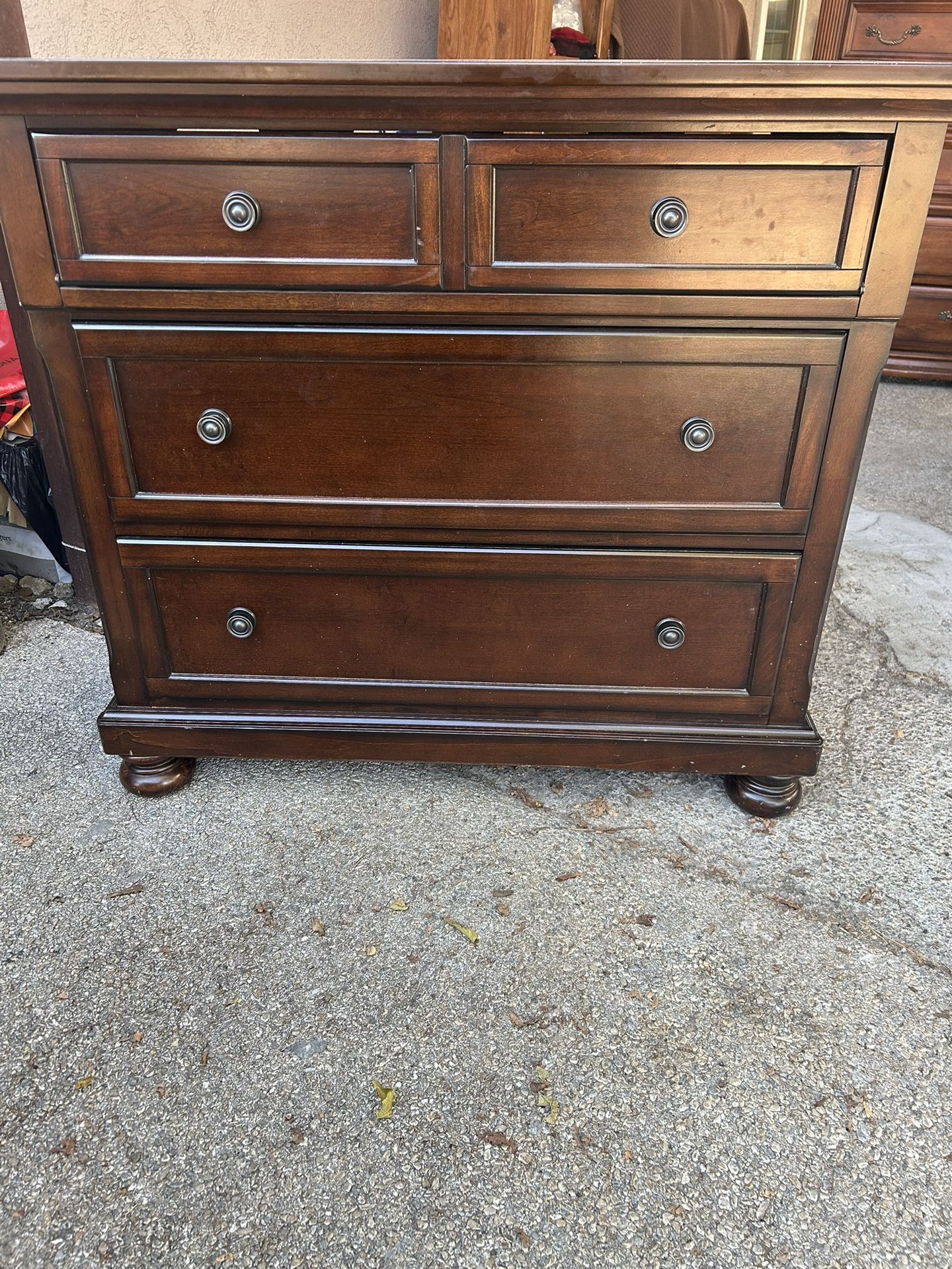 Ashley Furniture Porter Rustic Brown Media Console Chest