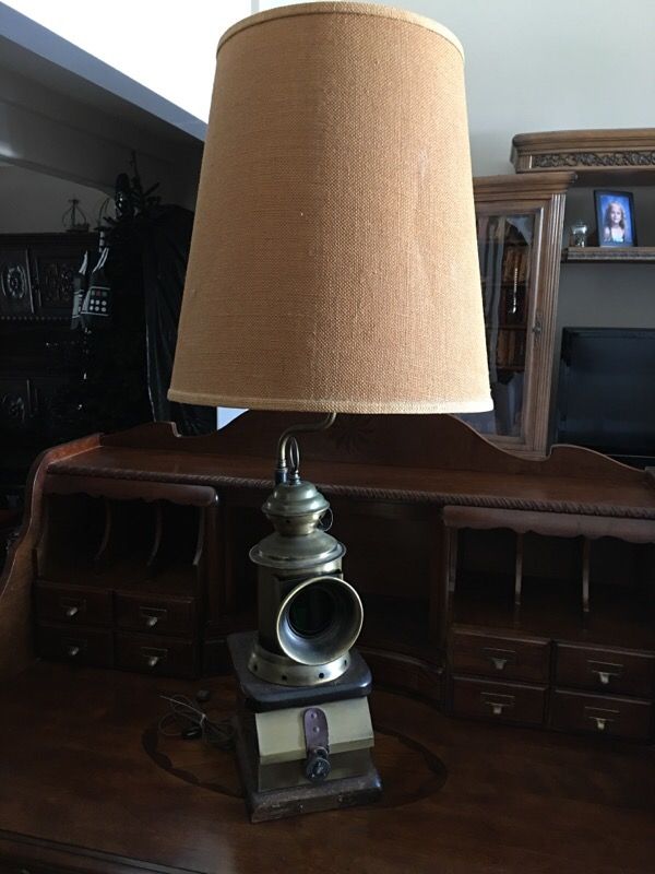 Antique lamp - Housatonic Railroad Company 1852