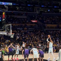 LA Lakers vs. Houston Rockets KD Xmas 12/25 Lower Level Floor Section 103