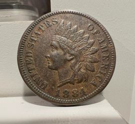 1884 Indian Head Cent US Coin