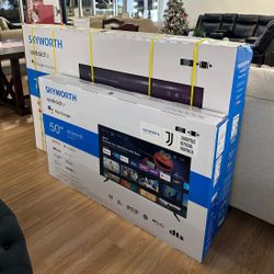 Brand New 50” Smart Tv 4K UHD. Only $49 Down! Payments As Low As $19 Per Week! 🔥