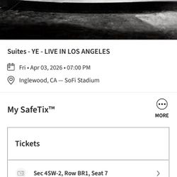 kanye west (2 tickets)