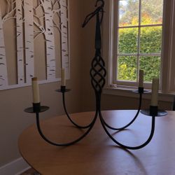 4 Light Candle Style Chandelier In English Bronze