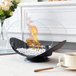 Tabletop Fire Tabletop Fireplace with Flame Guard