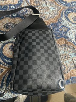 louis pattern crossbody bag man