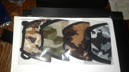 Camouflage face masks