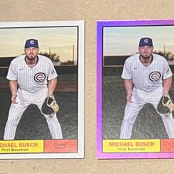 Michael Busch 2024 Topps Archives Lot Chicago Cubs