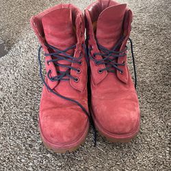 Men’s Red Timberland Boots