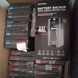 BestBuy Return pallet Contents, TV Mounts, Battery Backup, Surge Protection,Sound bar Mount 