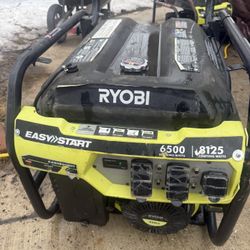 RYOBI GENERATOR 6(contact info removed) watts  Easy start 122hrs