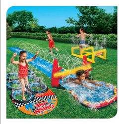 BNIB Aqua Blast Water Slide Obstacle Course