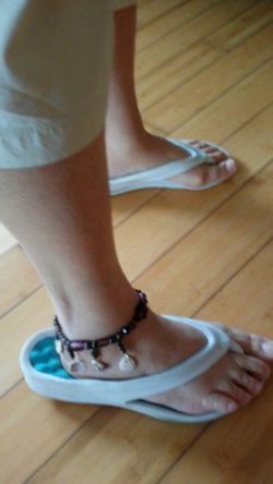 Glass Beaded Anklet ( Handmade)