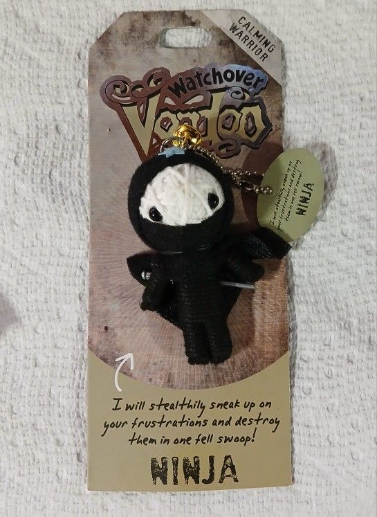 Ninja "Calming Warrior" String Doll Keychain