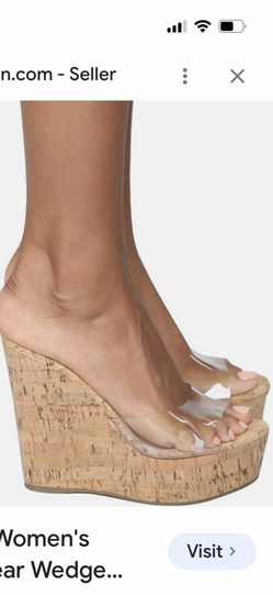 Bamboo Clear Wedge 8.5