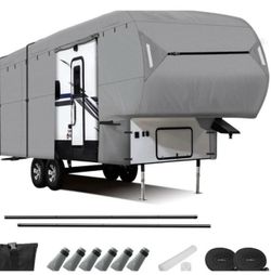 Fifth Wheel RV Cover with Accessories