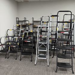 🔥Clearance Sale🔥 Folding Step Ladders — All Brand New! Prices from $25 ～ $88. Pickup only.  💰25$～88$
