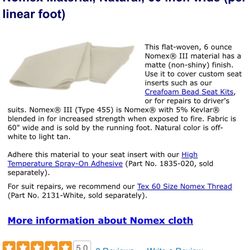 Nomex Fire Resistant Fabric 